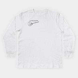 low blow small logo Kids Long Sleeve T-Shirt